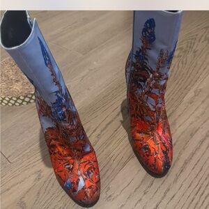 Dries Van Noten Floral Boots